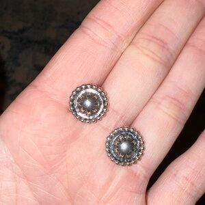 Elegant Silver Stud Earrings